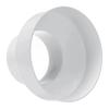 Connections Reducer Adapter Pipe Ventilation Fittings Plastic Reducer White 100to75 ABS Pipe Ventilation Adapter