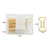 20pcs  Office Storage, Gift, Metal, Bone Paper Clip, Cute Paper Clip, Creative Clip, Invisible Export
