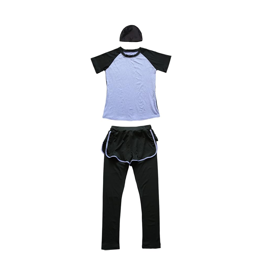 Yoga Wear Set Size [KOUKOUCOCO] (Standard, Purple, S)