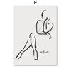 Blume Blatt Mädchen Hand Geometrie Abstrakte Schwarz Beige Poster Und Drucke Wand Kunst Leinwand Malerei Bilder Für Wohnzimmer Dekor