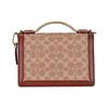 Coach Riley 22 Monster Graffiti Print Magnetic Closure Leather Accordion Bag Chain Bag Handbag Shoulder Bag Crossbody Bag Medium 74582-B4NQ4