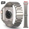 Titanium Band for Apple Watch Ultra 3 2 Series 11 10 9 8 6 Se Luxury Bracelet For iWatch Ultra 49mm 45mm 46mm 44mm Correa Strap