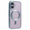 For iPhone 16 Case Matte Electroplating Phone Cover Compatible with MagSafe