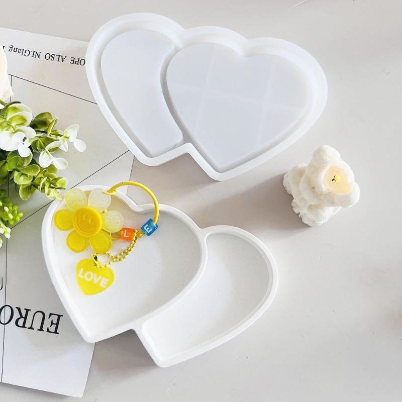 Jewelry Storage Epoxy Mould for Unique Heart Epoxy Resin Mould Perfect for Jewelry Maker Craft Gift