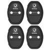 HGC2 2Pcs Car Door Lock Buckle Silicone Protective Cover for Skoda Octavia 3 2 A5 A7 Superb 3 Fabia 2 Karoq Rapid Kamiq Accessories