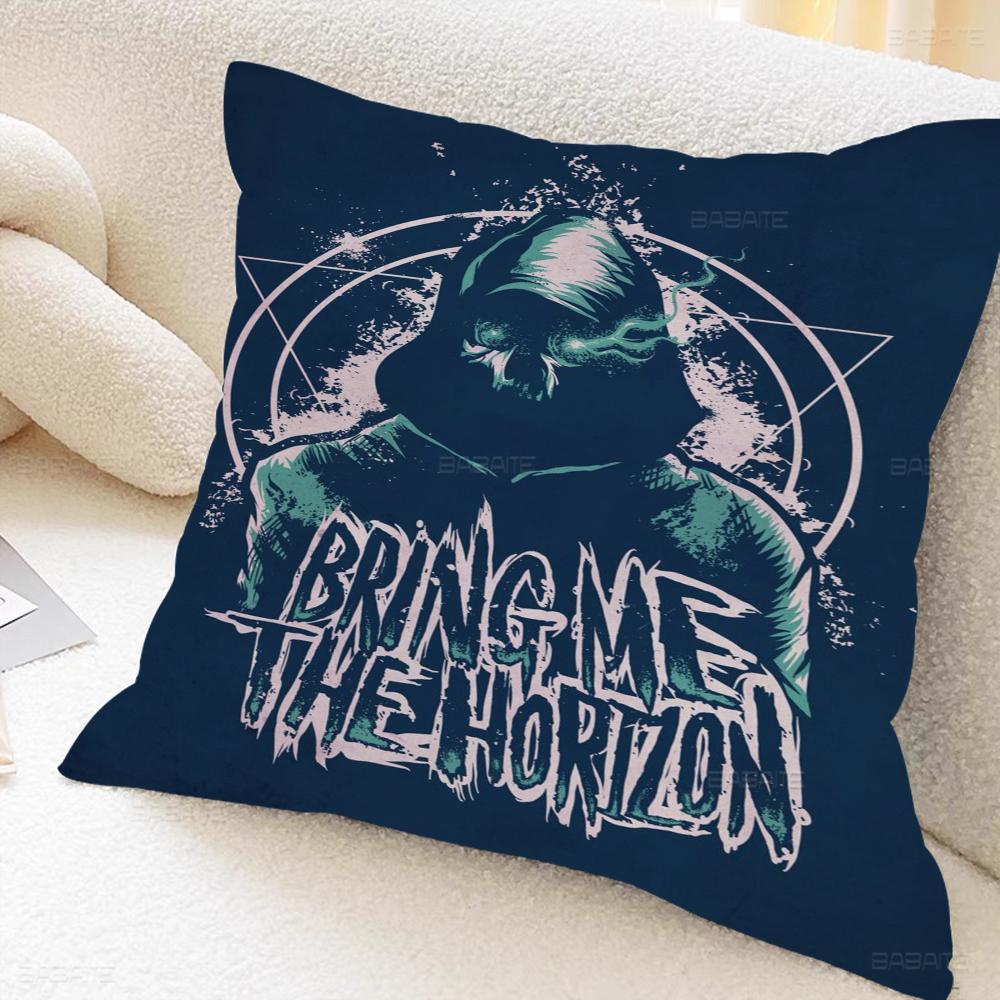 

Band B-Bring Me The H-Horizon Decorative Room Aesthetics Pillow Case Home Decor Bedroom Sofa Bed Couch Pillow Cover 45x45 16x16Inch