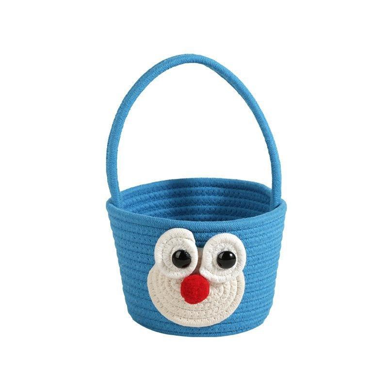 Adorable Cotton Yarn Woven Cartoon Bag For Women And Kids Perfect For Snacks And Toys Storage