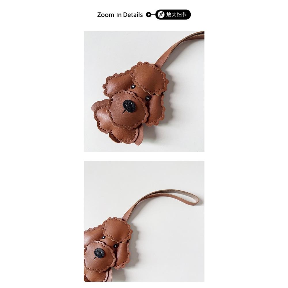 Teddy Dog Pendant Bag Charm Niche Decoration Cute Cartoon Puppy Hanging Accessory Backpack New Car Keychain