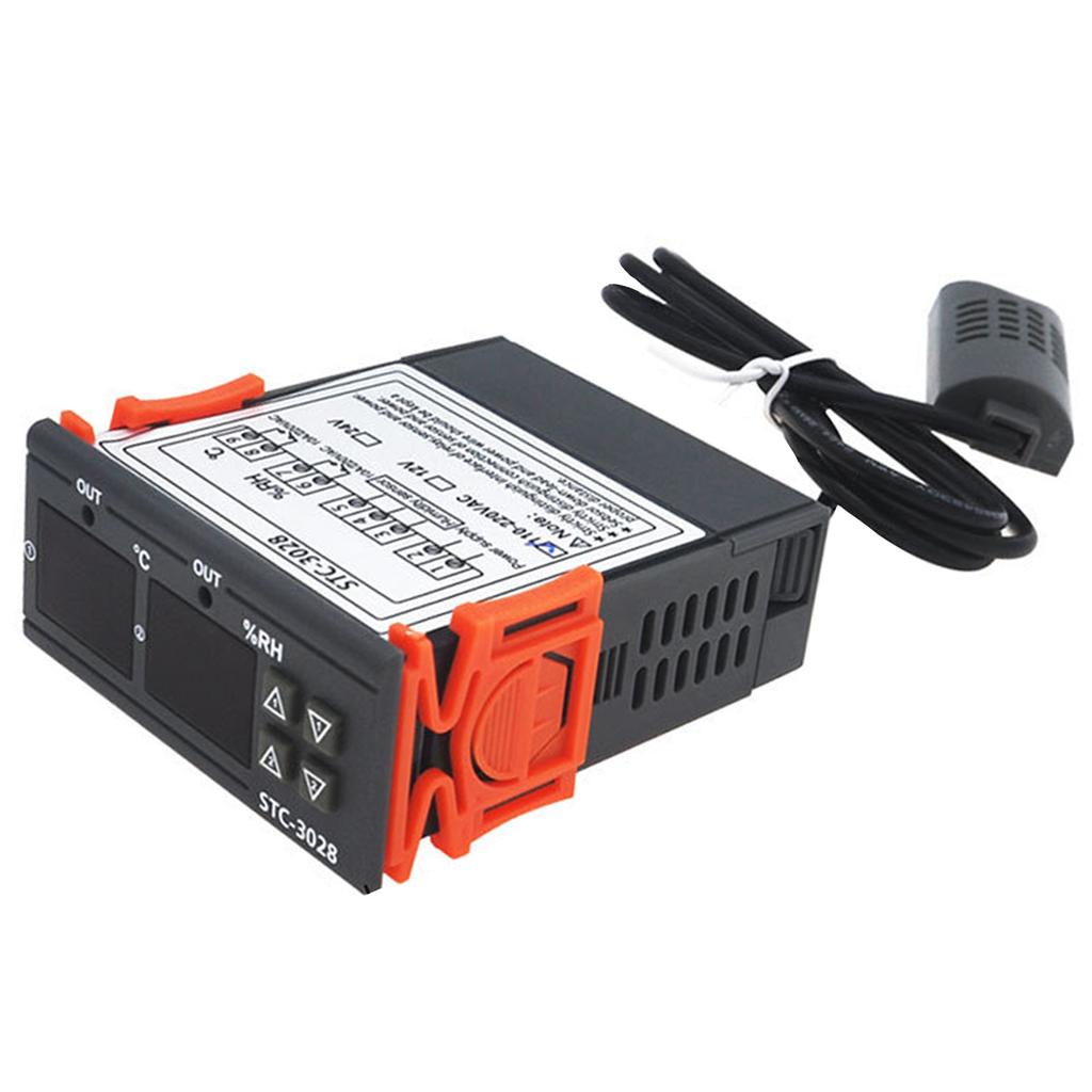 Digital Temperature Humidity Controller ‑20 Celsius  To +80 Celsius  00percent  RH To +100percent  Accurate Hygrometer