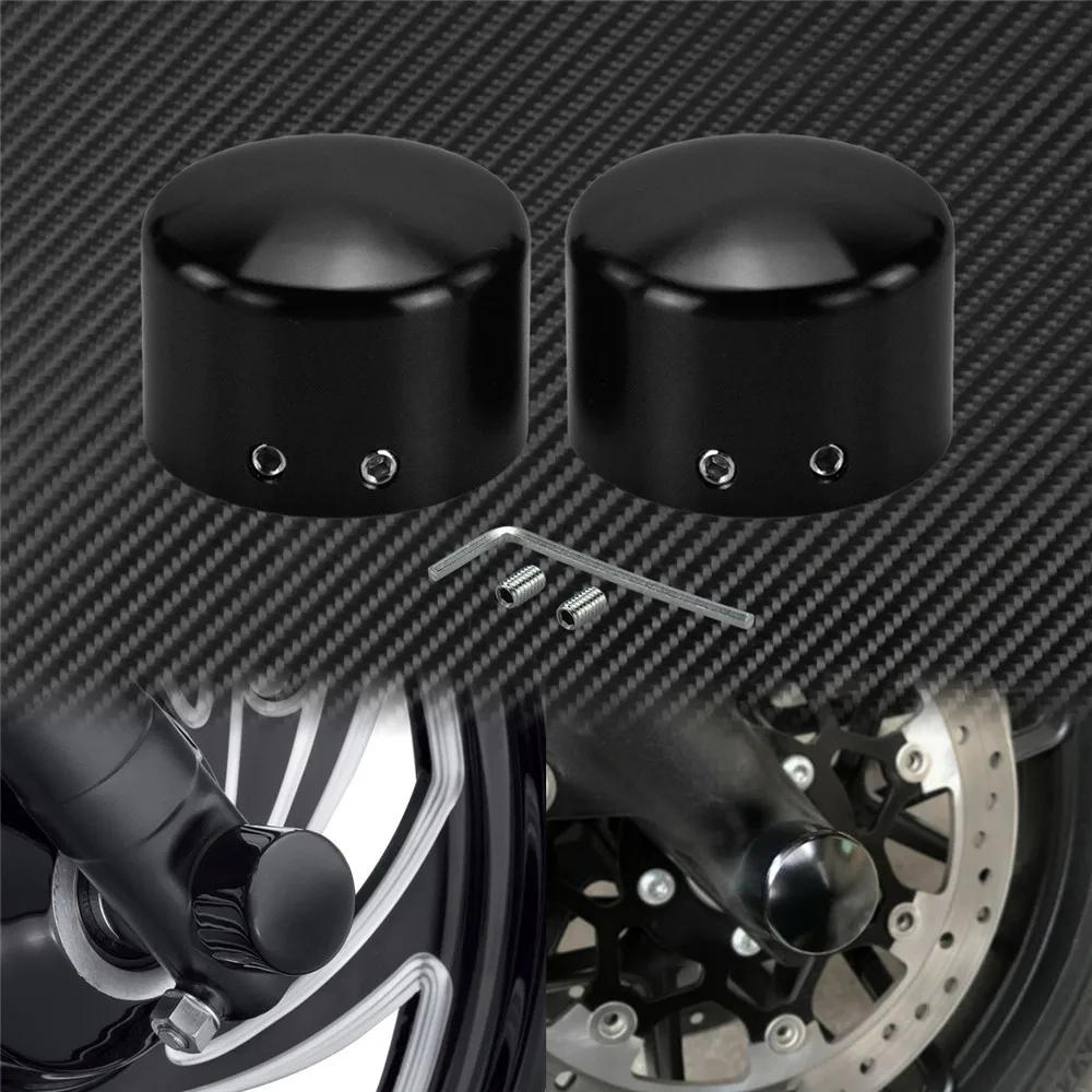 Motorcycle Front Axle Nut Cover Cap Bolt Aluminum For Harley Touring Electra Glide Softail Dyna Street Bob Fat Bob Sportster XL