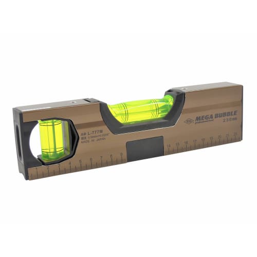 KOD (Akatsuki Manufacturing) Aluminum Level with Magnet, Mega Bubble, L-777M, 230mm