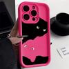 Fun Black Cat for iPhone15ProMax Mobile Phone Case Apple 14 Matte 13 Cute 12 Advanced Sense 11 Trendy
