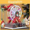Santa Themed Claus Luminous Ferris Wheel Music Box For Decoration Christmas
