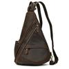Single Shoulder Bagpack Genuine Leather Chest Bag Outdoor Riding Bag Chest Packs For Biker Men Male Sling Bags Cow Leather