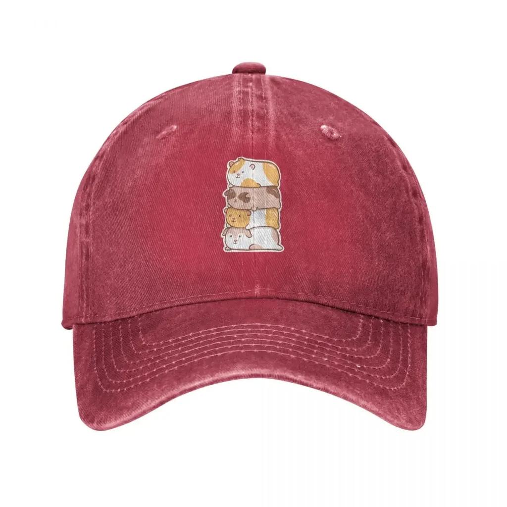 Guinea Pigs Kawaii Baseball Cap Hard Hat Fun Hats Rugby Horse Hat Unisexs Tennis Womens