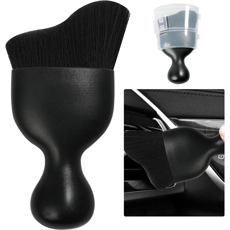 

Мягкая щетка для чистки вентиляционных отверстий автомобиля с корпусом, инструмент для чистки салона автомобиля, искусственная щетка для автомобиля, чистка щелей в автомобиле, детализация автомобиля чёрный