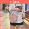 Heartshaped Pu Shoulder Bag With Zipper Closure For Daily Casual Wear