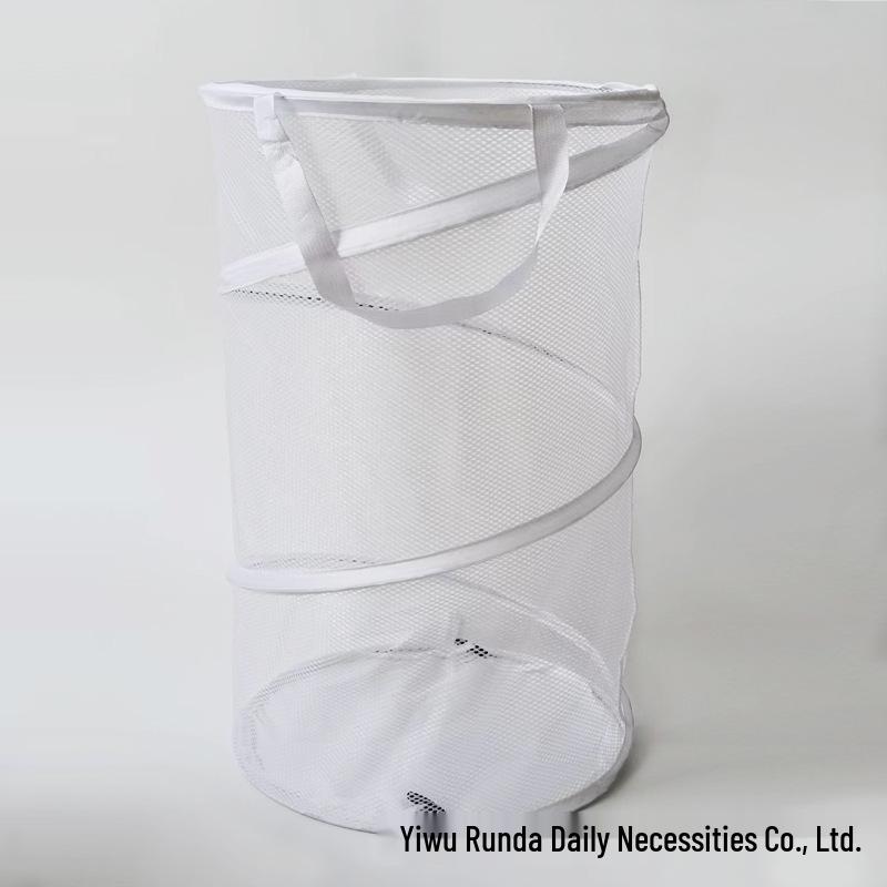 Tax-Inclusive Large Foldable Oxford Cloth Laundry Basket with Breathable Mesh and Handle