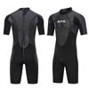Combinaison de plongée une pièce à manches courtes pour homme 3 mm Protection solaire et chaleur Combinaison de surf Plongée profonde Épaisse Combinaison de snorkeling Taille moyenne Maillot de bain