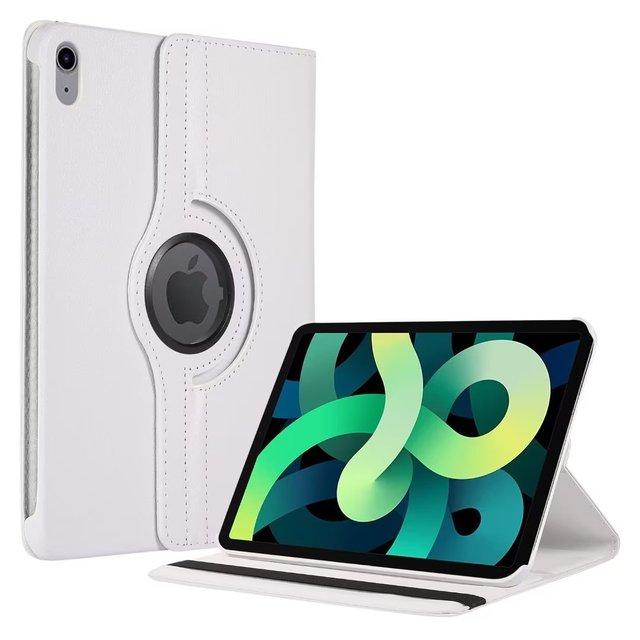 

360 Rotating Case for iPad 10th Air 4 5 10.9 inch Stand Cover For iPad 10.2 7 8 9th Gen Pro 11 12.9 Leather Shell For Mini 6 5 4 iPad Pro 11 2025 M5 білий