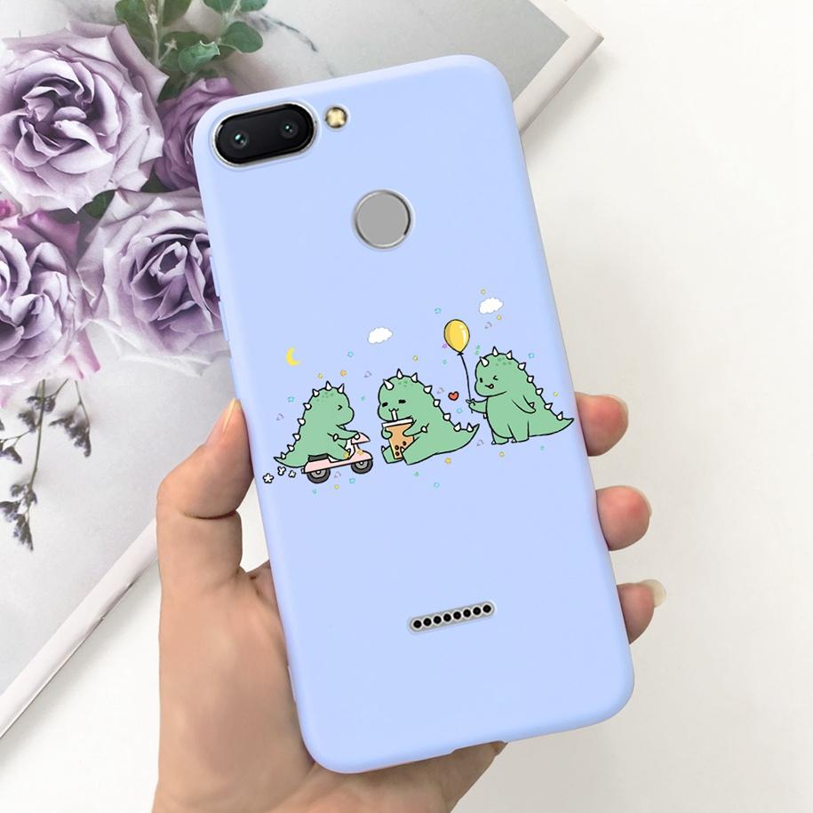 For Xiaomi Redmi 6 Case Redmi 6A Cover Cute Dinosaur Duck Cat Shockproof Bumper For Xiomi Redmi 6 6A Fundas Redmi6 Redmi6A Coque
