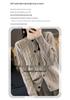 2024 Autumn/Winter Women's Pure Wool French Retro Cable Knit Cardigan, Seven-Stitch Thickened Design