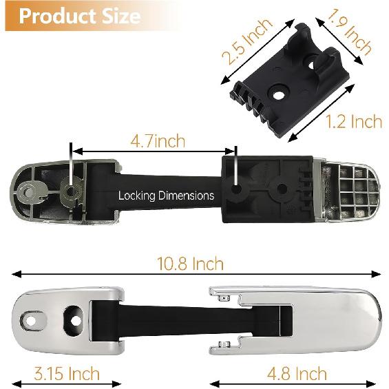 2 Pack Heavy Duty Hood Latch Kit,LH/RH Fit For Peterbilt 325, 335, 337, 340, 348, 384, 386, 567, 569, 579 /Kenworth T170, T270, T330, T370, T660/Mack