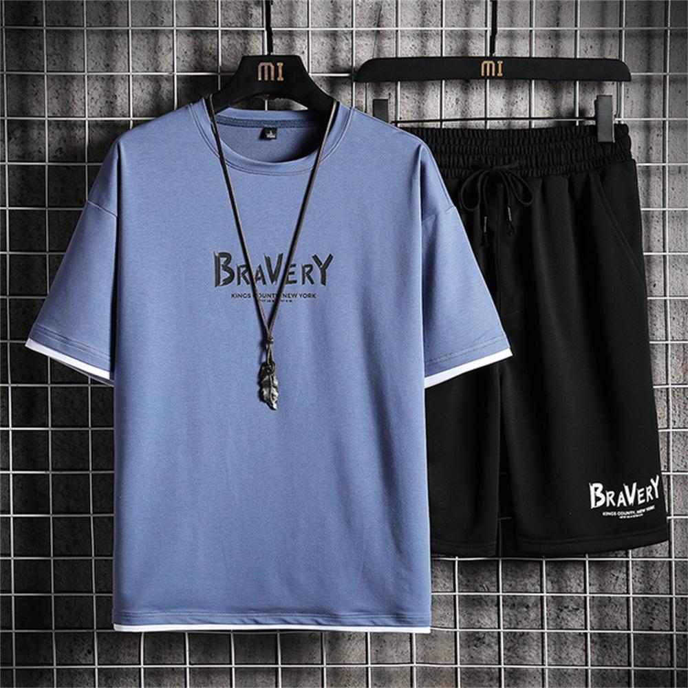Men Tracksuits 3d Printing 2 Pieces Tops and Shorts Sportswear Man Clothes Set Suit Fashion Jogger Outfit Oversized Men Costume