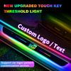 Customized For Toyota GR SPORT RAV4 YARIS CHR HILLIX Car Welcome Door Illuminated Sill Light Logo Lamp LED Car Pedal Decoration