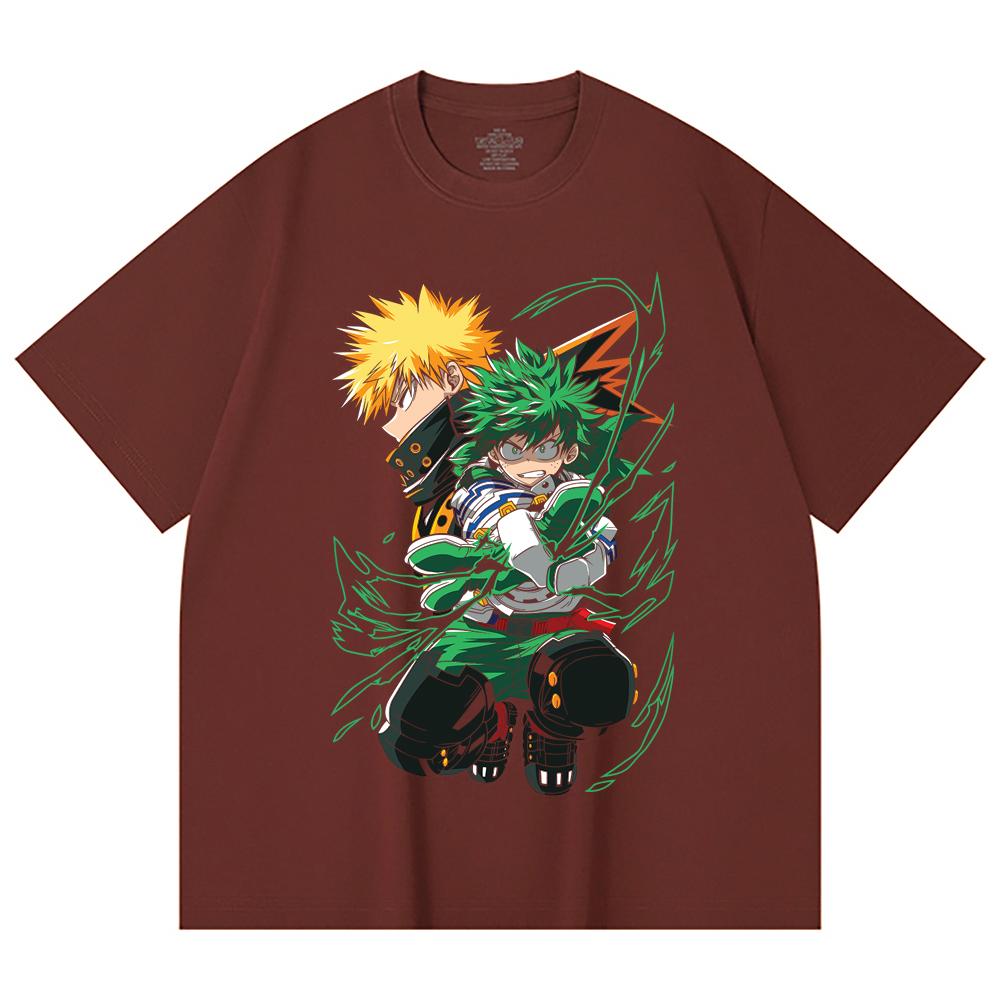 230 Gsm 100% Cotton My Hero Academia V21 Print Unisex Heavy Cotton T Shirt