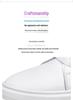 Men's Plus Size Korean Style Casual Cowhide Low-Top Lace-Up Sneakers - Trendy All-Season White Shoes
