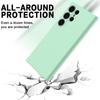 For Samsung Galaxy S24 Ultra Case Shockproof Liquid Silicone Smartphone Cover with Strap