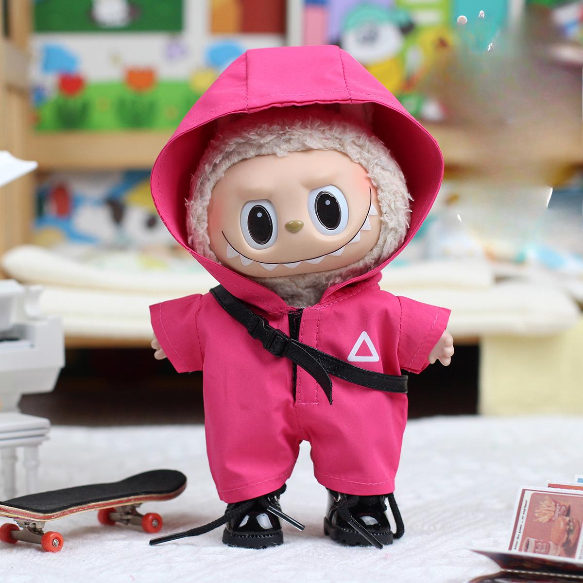 

Нова іграшка Ляльковий одяг Кулон Рожева троянда Комбінезон Модний ляльковий одяг Labubu doll clothes