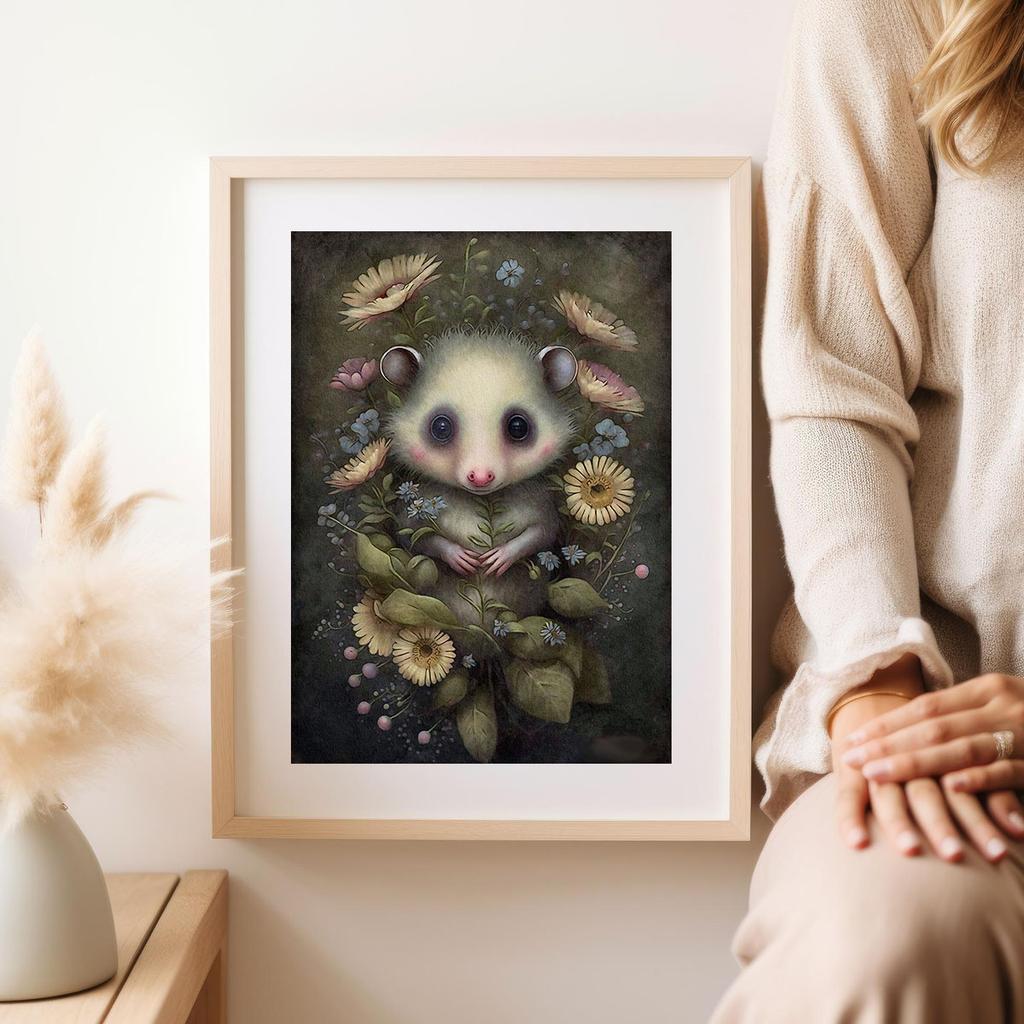 Poster for a Child Children's Pictures Opossum