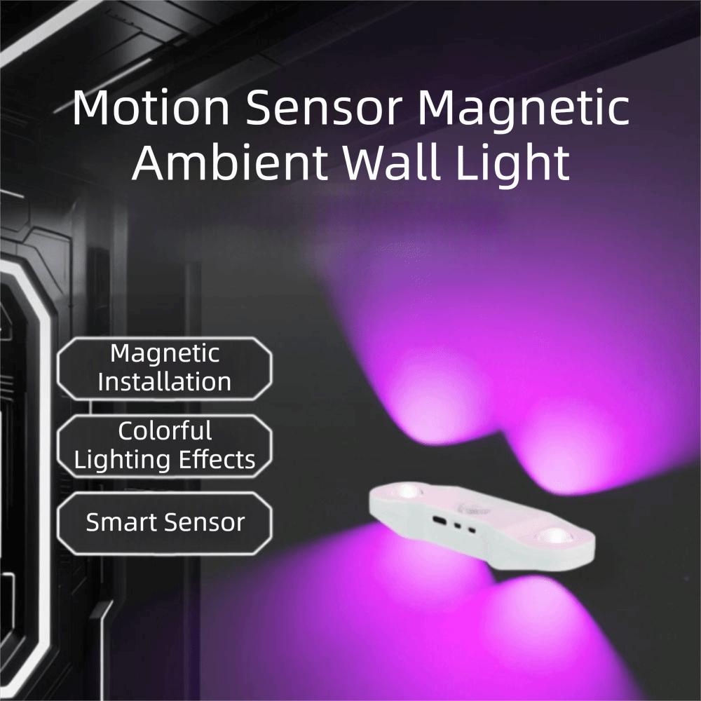 Magnetic Suction RGB Gradient Ambient Light 4-Head Design Smart Sensor Light  Creative Home Decor