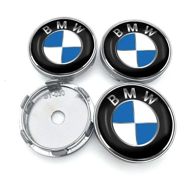 For BMW M E34 E36 E60 E90 E46 F10 F20 F30 X5 X6 X1 M3 M5 M6 X5M X3M E71 4pcs 60mm Car Wheel Center Hub Cap Rim Cover Emblem Stickers