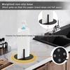 Stainless Steel Vertical Paper Towel & Cling Film Holder with Makeup Remover Tray