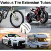 2Pcs Tire Rubber Valve Extension Tube Extender, Valve Stem Extender Tire Inflation Extension Hose Tire Valve Extension Tool For Car Tire Motorcycle