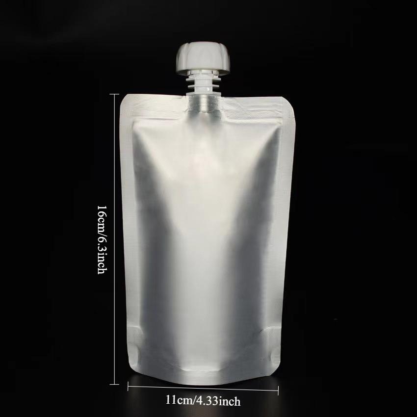 Aluminum Foil Suction Nozzle High-temperature Steaming Bags Jam Jelly Meat Mash Bag High Temperature Resistance Disposable Sealed Leak Proof Sacks aluminum foil glossy