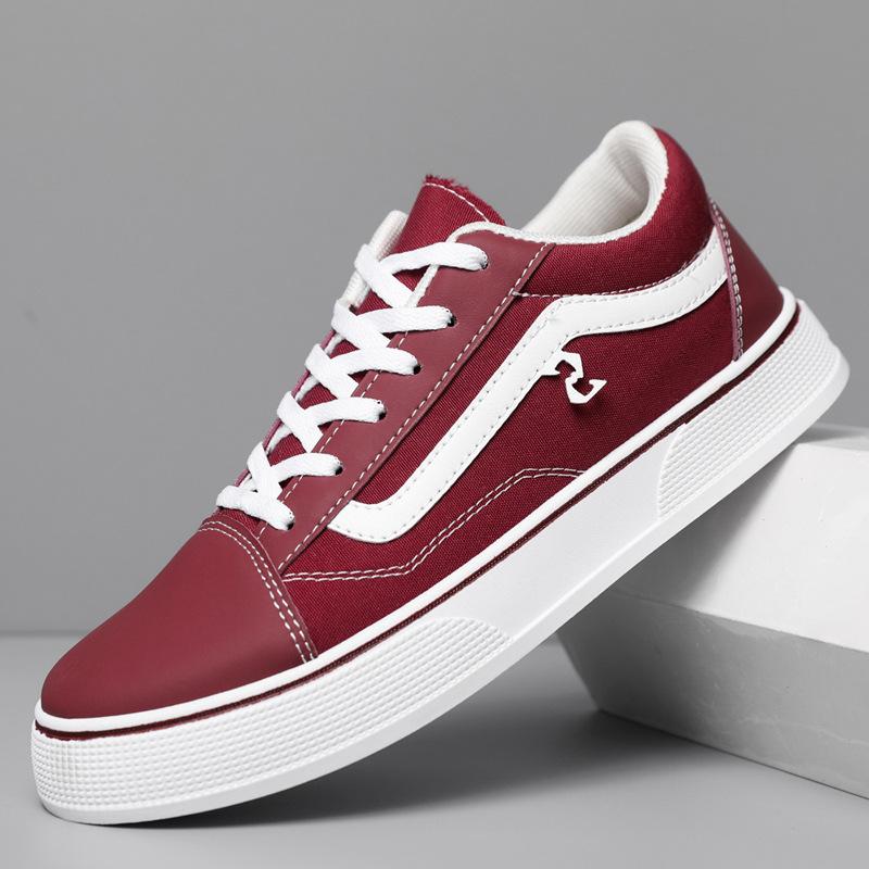 Students Low-top Canvas Shoes Youth Street Versatile Board Shoes Spring and Autumn Outdoor Leisure Comfortable Men's Shoes Foreign Trade