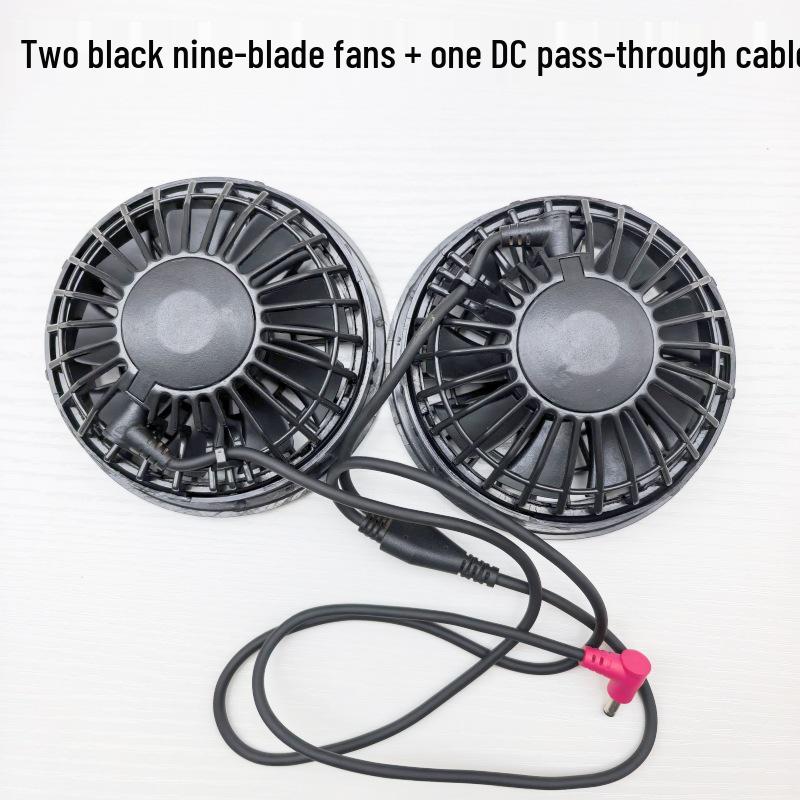 Cooling Electric Welding Air Conditioning Clothes with Nine-Leaf Fan, Universal Doll Clothes, and Inflatable 5V/7.4V Accessories.