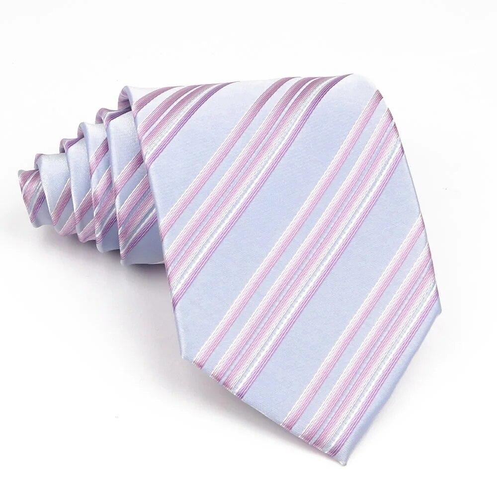 Lüks erkek Kravat 9 CM Geniş Çizgili Nokta Kravat Günlük Giyim Düğün Ofis Partisi