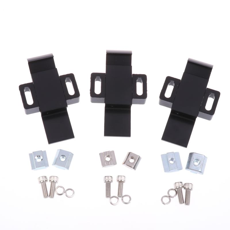 Piese de Fixare Cadru Lacăt cu Zăvor Aluminiu Aliaj Negru Potrivit Pentru Profil Aluminiu Standard European 3030 4040 4545