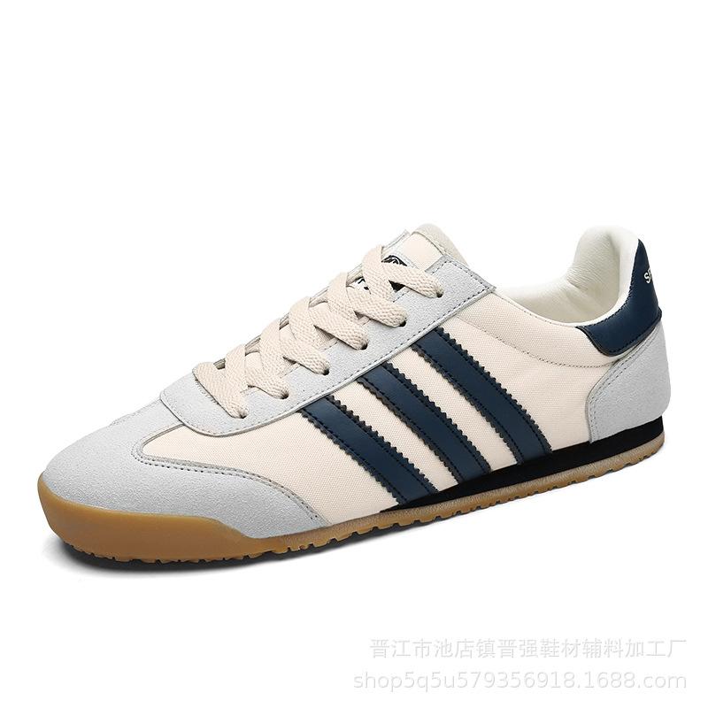 

2025 лето новая мужская обувь модная дышащая студенческая спортивная обувь холщовые кроссовки папины кроссовки трендовая повседневная обувь 45 бежевый