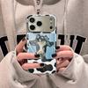 Coque de téléphone mode vache drôle pour iPhone 17 16 15 14 13 12 Pro Max Plus Coque bumper antichoc en métal galvanisé Dos en verre