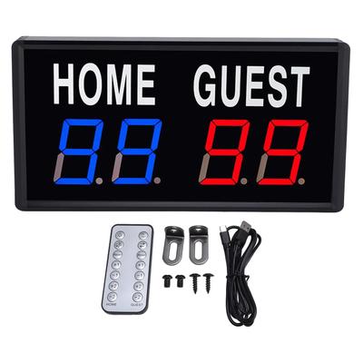 LED Electronic Scoreboard with Remote Score Keeper for Games Basketball Table Tennis Badminton