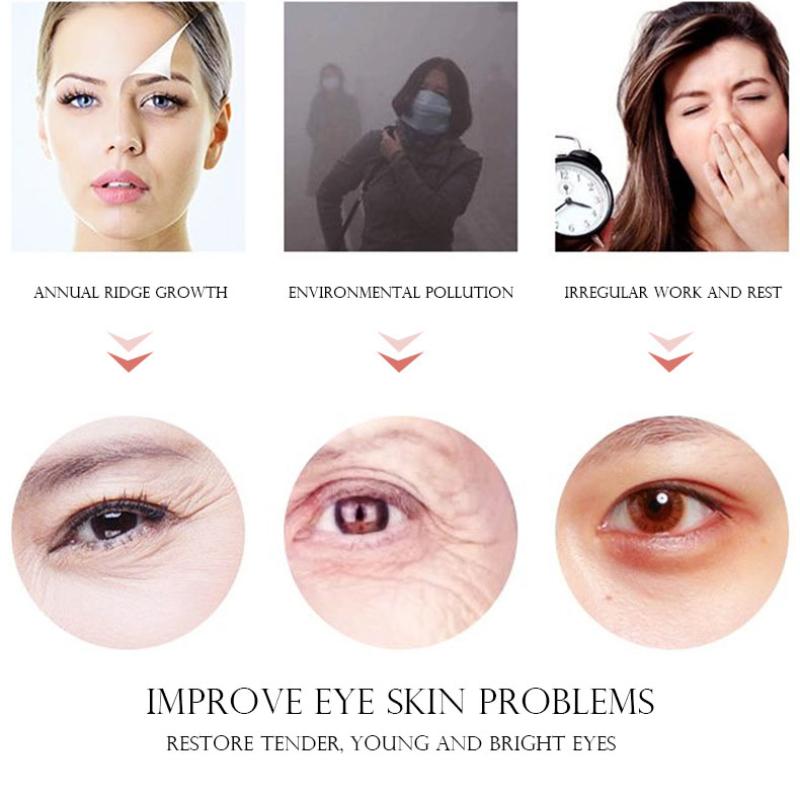 InniCare 60Pcs Collagen Eye Mask Anti Wrinkle Remove Dark Circle Moisturizing Eye Patches Eye Masks Korean Skin Care Products