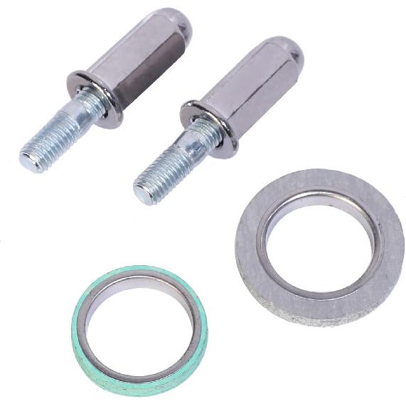 Minho 6PCS Exhaust Bolt 8MM Gasket Kit for Gy6 50cc 125cc 150cc Scooters ATVs Moped Go Karts Taotao Sunl Coolster Jonway Roketa