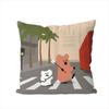DDinotaeng Pillow Case For Car Sofa Decorative Home Doublesided Print Plush Square Throw Pillow Cushion Cover