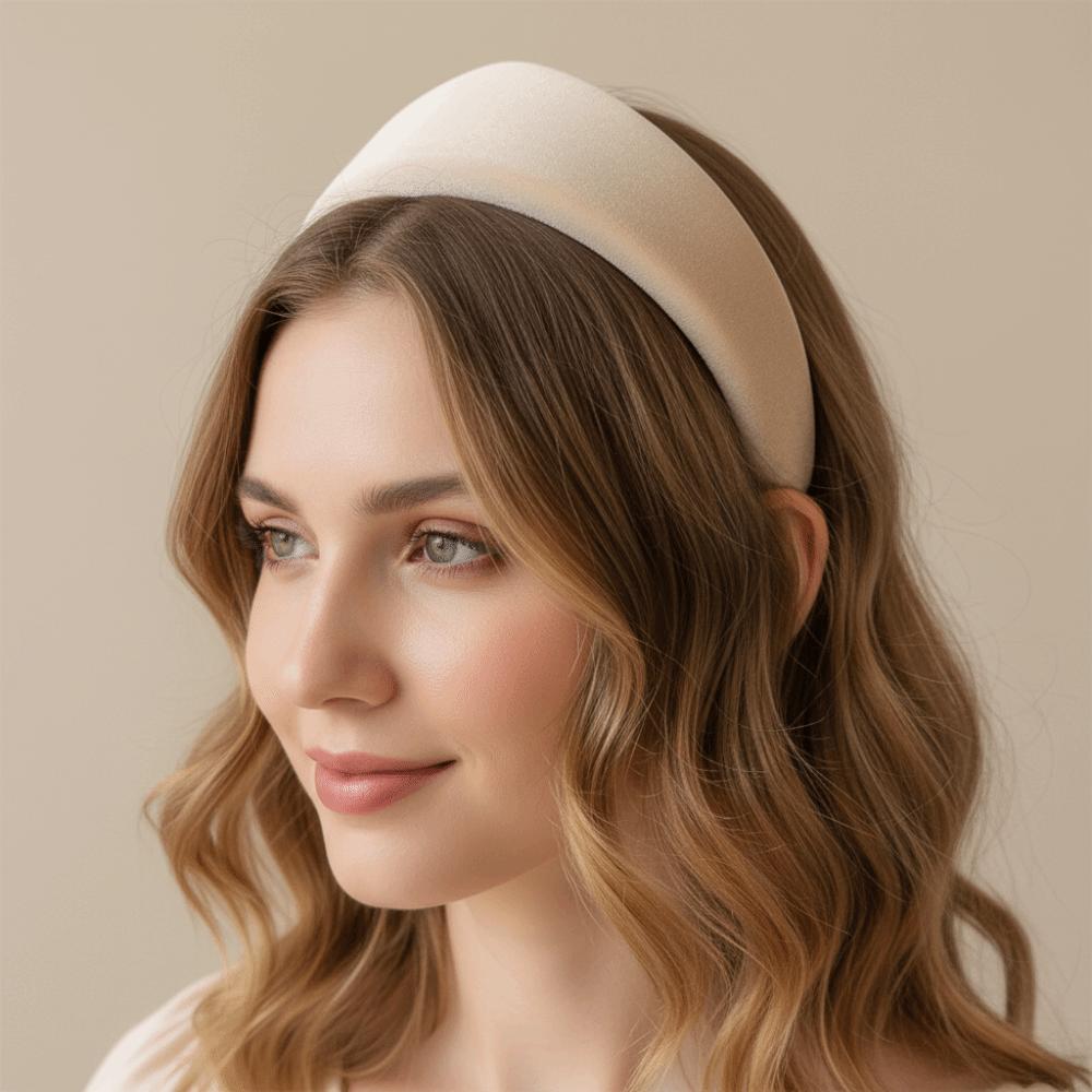 Individual Wide Edge Hair Hoop Elegant Retro Hair Accessories Velvet Triangle Headband  Banquet